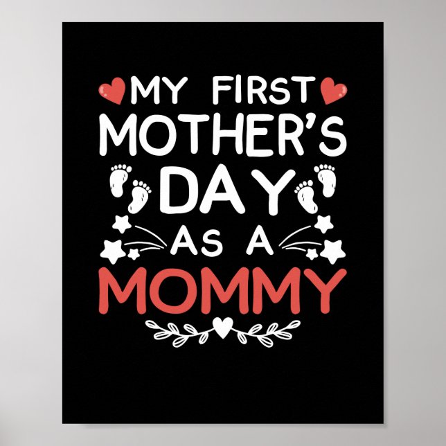 Min första Mors dag som Mamma Poster (Framsidan)