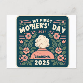 Min första mors dag som mormor 2025 minnessaker helg vykort