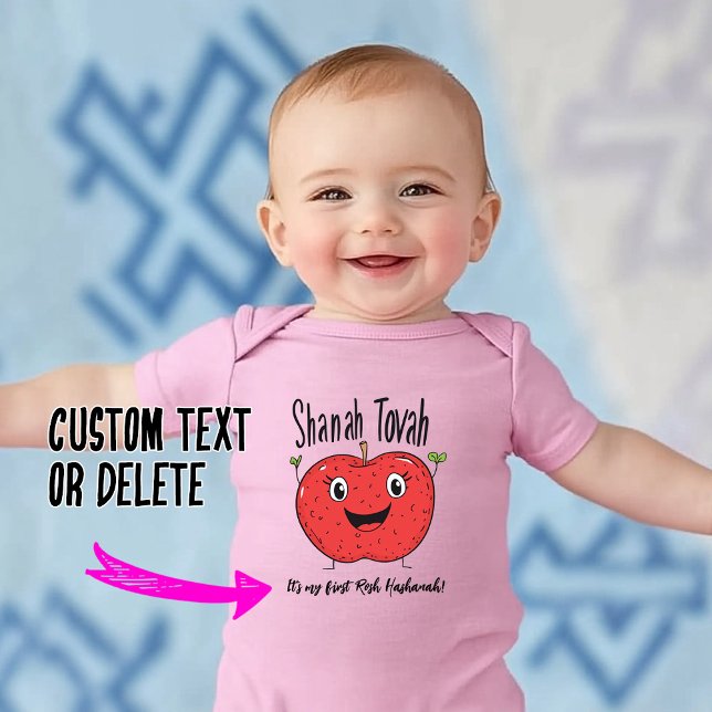 🍎 min första någonsin Rosh Hashanah med anpassnin T Shirt (ool stuff 4 you 🌻🌷🌼
🍎 My first Ever Rosh Hashanah with custom text Baby Bodysuit)