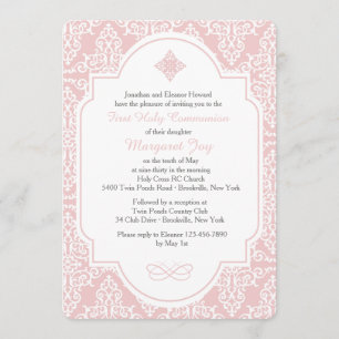 Min första nattvardsgångrosainbjudan inbjudningar