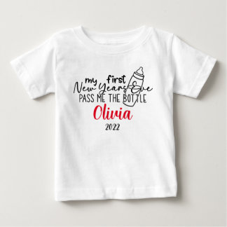Min första Nyårsafton ger mig Flaska Namn T Shirt