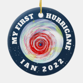 Min första orkan Ian 2022 Ceramic Ornament