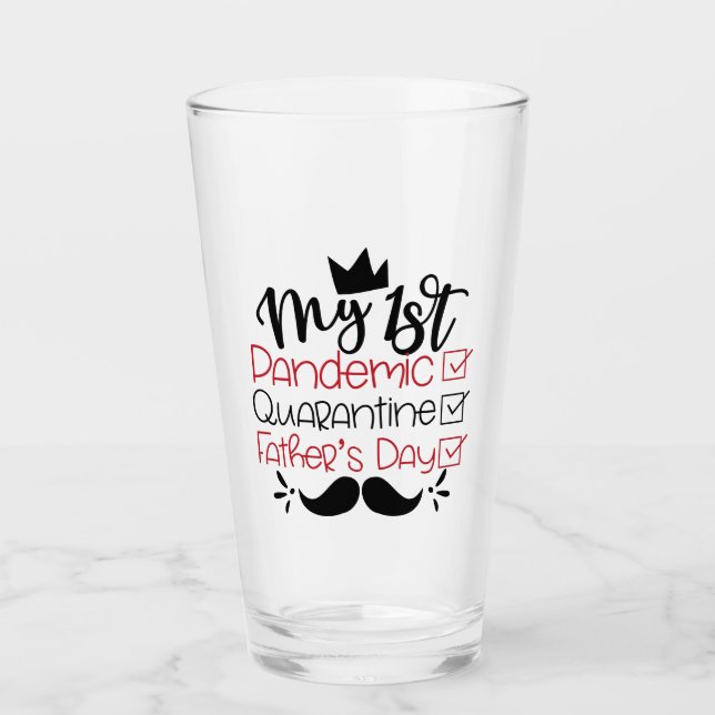 Min första pandemikarantän Fars dag Glaskopp (Framsida)
