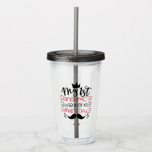 Min första pandemkarantän Fars dag Take Away Mugg
