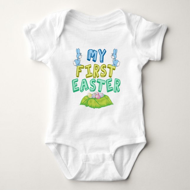 Min första Påsk Baby Tee (Framsida)