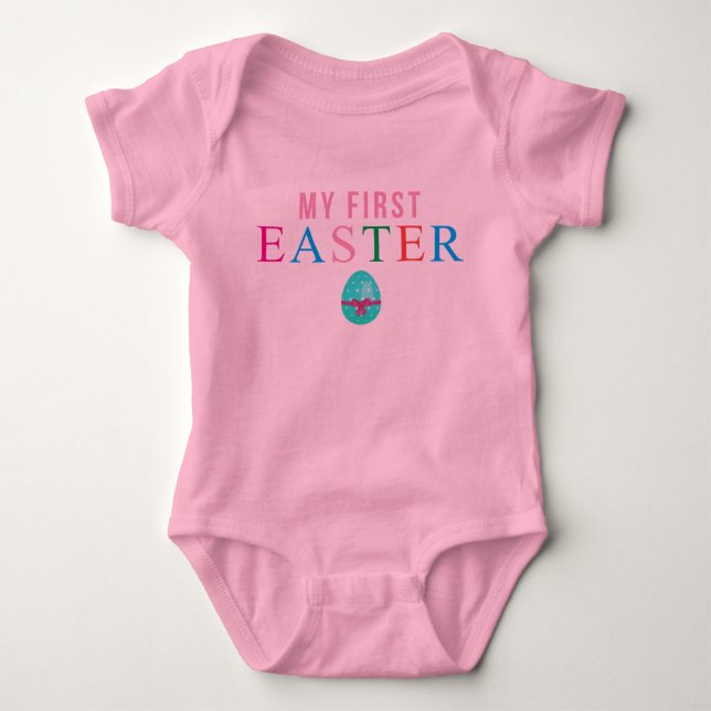 Min första Påsk Baby Tee Shirt (Framsida)