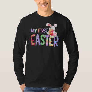 Min första Påsk Boys Girls Kids Cute Bunny Påsk T Shirt
