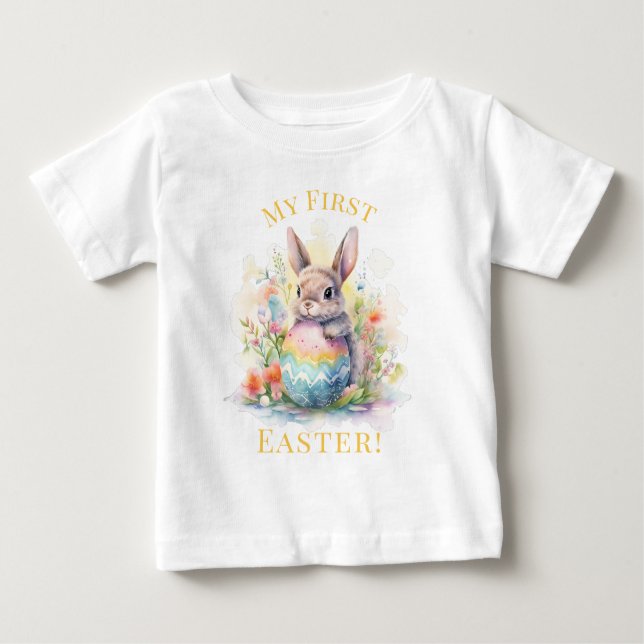 Min första Påsk Cute Bunny T Shirt (Framsida)