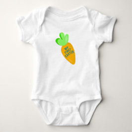 Min första påsk pojkars vita baby bodysuit t shirt
