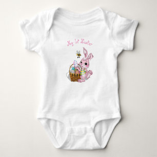 Min första Påsk Rosa Bunny Tee Shirt