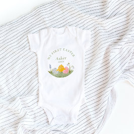 Min första Påsk söta vattenfärgsdräkt baby T Shirt