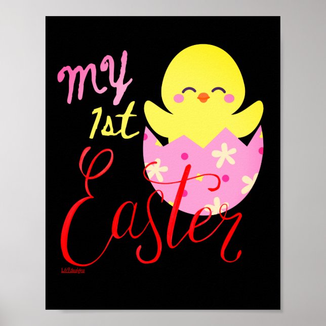 MIN FÖRSTA påskägg-chick för lustiga  i PÅSK Poster (Framsidan)