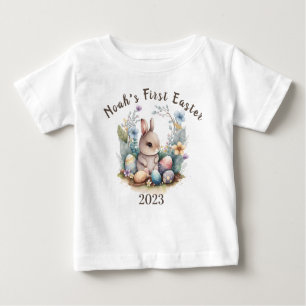 Min första Påskhare Gift Personilzesd Rabbitt söt T Shirt