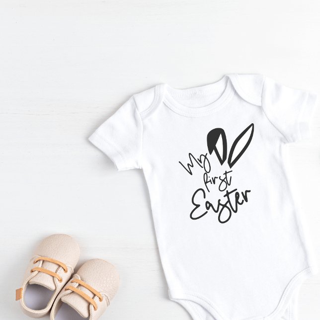 Min första Påskhare Öron T Shirt (My First Easter Bunny Ears Baby Bodysuit)