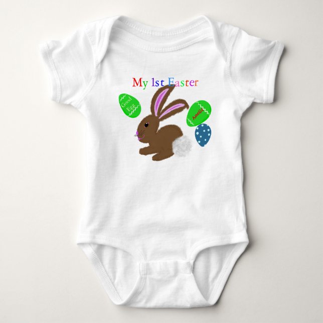 Min första Påskhare Rabbit NAMN T-shirt (Framsida)