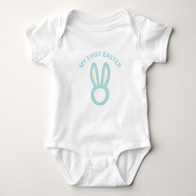 Min första Påskhare Tassar Baby Bodykostym T Shirt (Framsida)