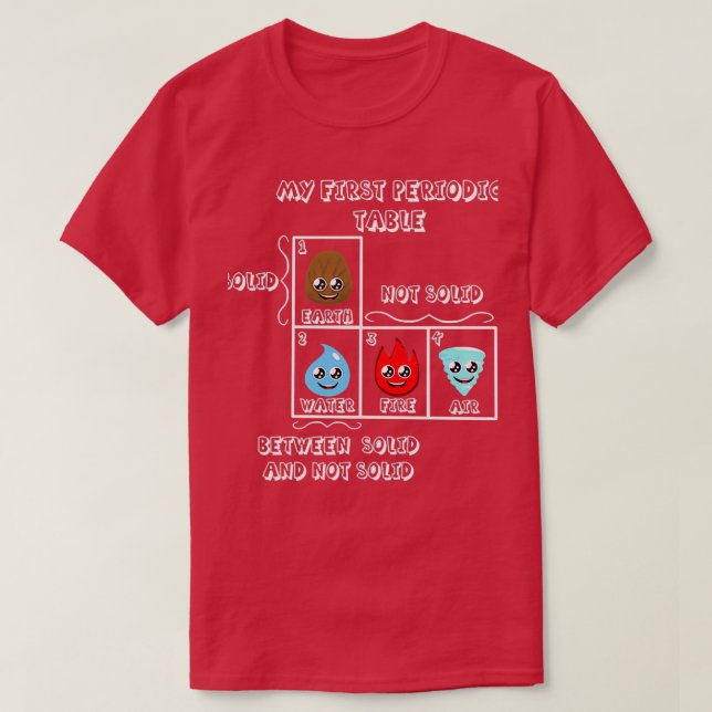 Min första periodiska Bord T Shirt (Design framsida)