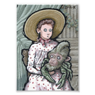 Min första post nr 3 - Surreal Odd Goth Creature Fototryck