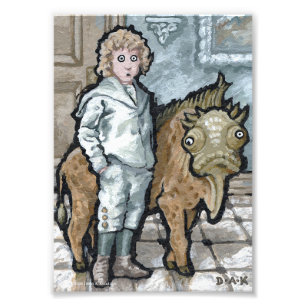 Min första post nr 4 - Surreal Odd Goth Creature Fototryck