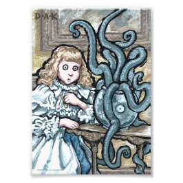 Min första post nr 7 - Surreal Odd Goth Creature Fototryck