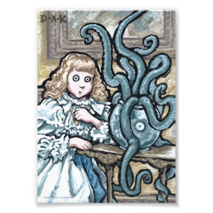 Min första post nr 7 - Surreal Odd Goth Creature Fototryck