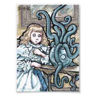 Min första post nr 7 - Surreal Odd Goth Creature Fototryck