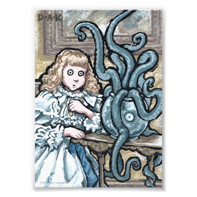 Min första post nr 7 - Surreal Odd Goth Creature Fototryck (Framsidan)