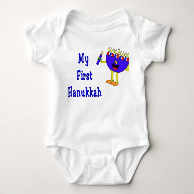 MIN FÖRSTA RANKA FÖR BODYSUIT FÖR HANUKKAH TEE SHIRT (Framsida)