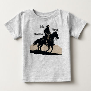 Min första Rodeo' Baby T-Shirt for Rodeo Birthday