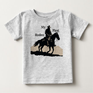 Min Första Rodeo 'Baby T-Shirt för Rodeo Födelseda