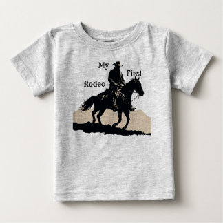 Min Första Rodeo Baby T-Shirt för Rodeo Födelsedag