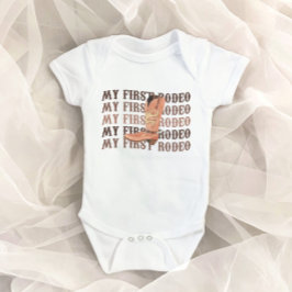 Min första Rodeo Cowboy-start första födelsedag T Shirt