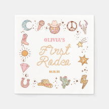 Min första Rodeo Disco Cowgirl 1:a Birthday Party