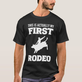 Min första Rodeo Horse Wrangler Gift-vän T Shirt