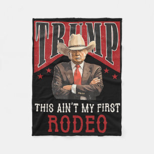 Min första Rodeo Shirt Western Cowboy Funny Tr Fleecefilt