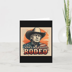 Min första Rodeo Shirt Western Cowboy Funny Tr Kort
