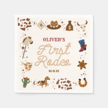 Min första rodeo Western Cowboy 1:a födelsedagen P