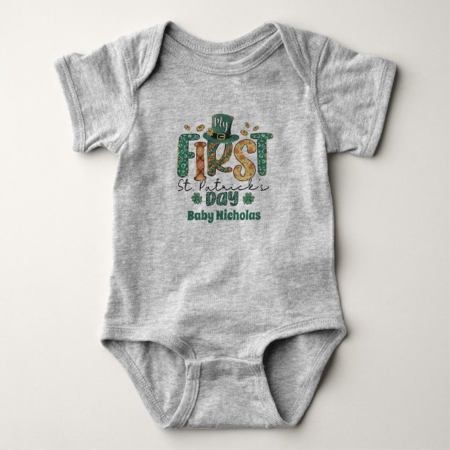 Min första Roligt, Baby Gift Irish Clove T Shirt (Framsida)