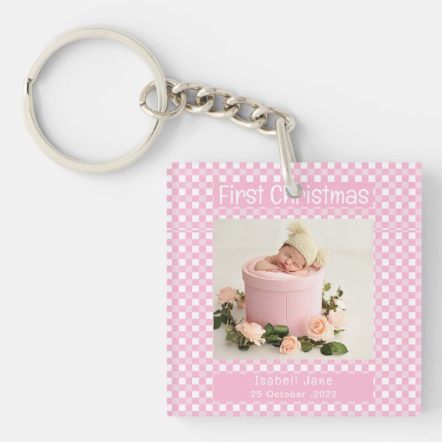 Min första Rosa i jul Buffalo Play Baby Photo (Framsidan)