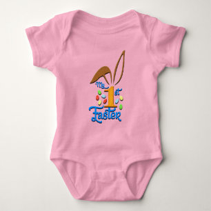 Min första Rosa i Påsk Flicka Bodykostym - Påsk T Shirt