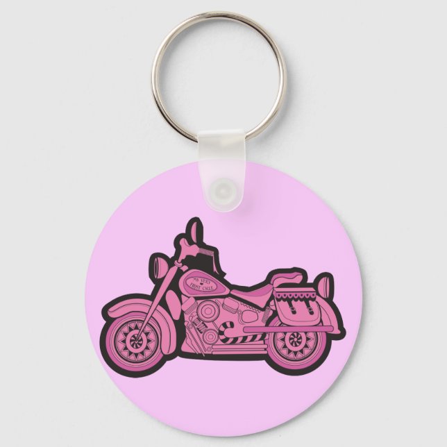 Min första Rosa-motorcykel Nyckelring (Framsida)