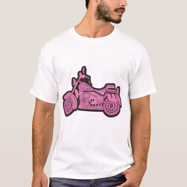 Min första rosa motorcykel tee shirt (Framsida)