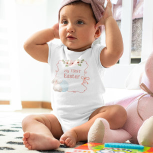 Min första Rosa Påsk Flicka T Shirt