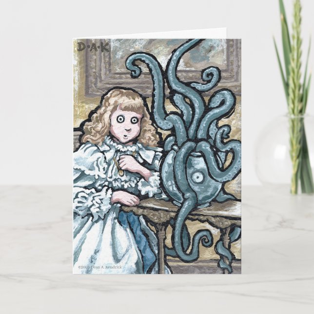 Min första sats nr 7 - Tom inre Surreal Hälsning Kort (Framsida)