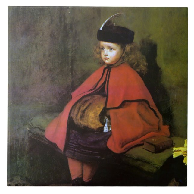 Min första sermon, John Everett Millais Kakelplatta (Framsidan)