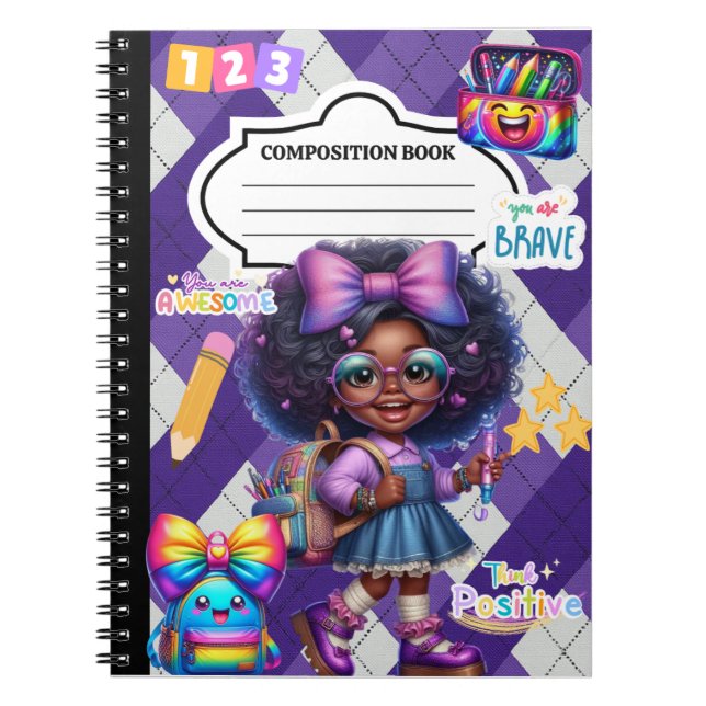 "Min första skolanteckningsbok" Anteckningsbok (Framsidan)