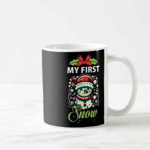 Min första Snögubbe-vinterjul för Cute , Snö, Jula Kaffemugg