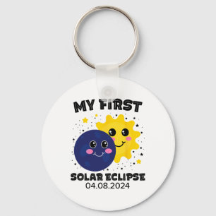 Min första Solar Eclipse Småbarn Boys Girls 2024 S Nyckelring