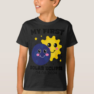 Min första Solar Eclipse Småbarn Boys Girls 2024 S T Shirt