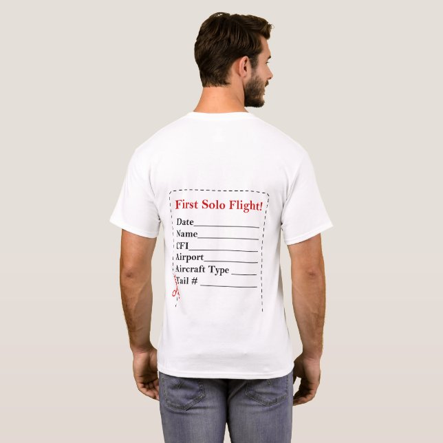 Min första solo skjorta t shirt (Hel baksida)